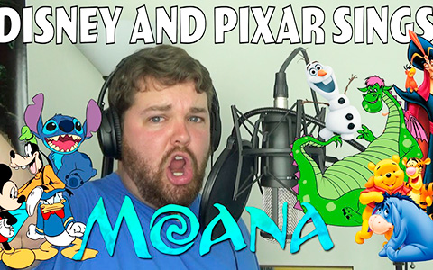 Disney and Pixar сharacters sing songs from "Moana"