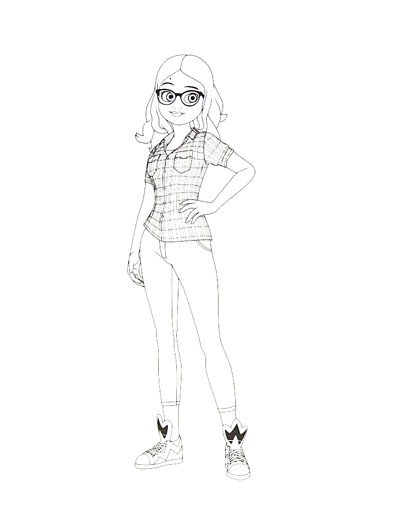 Miraculous Ladybug new coloring pages Alya