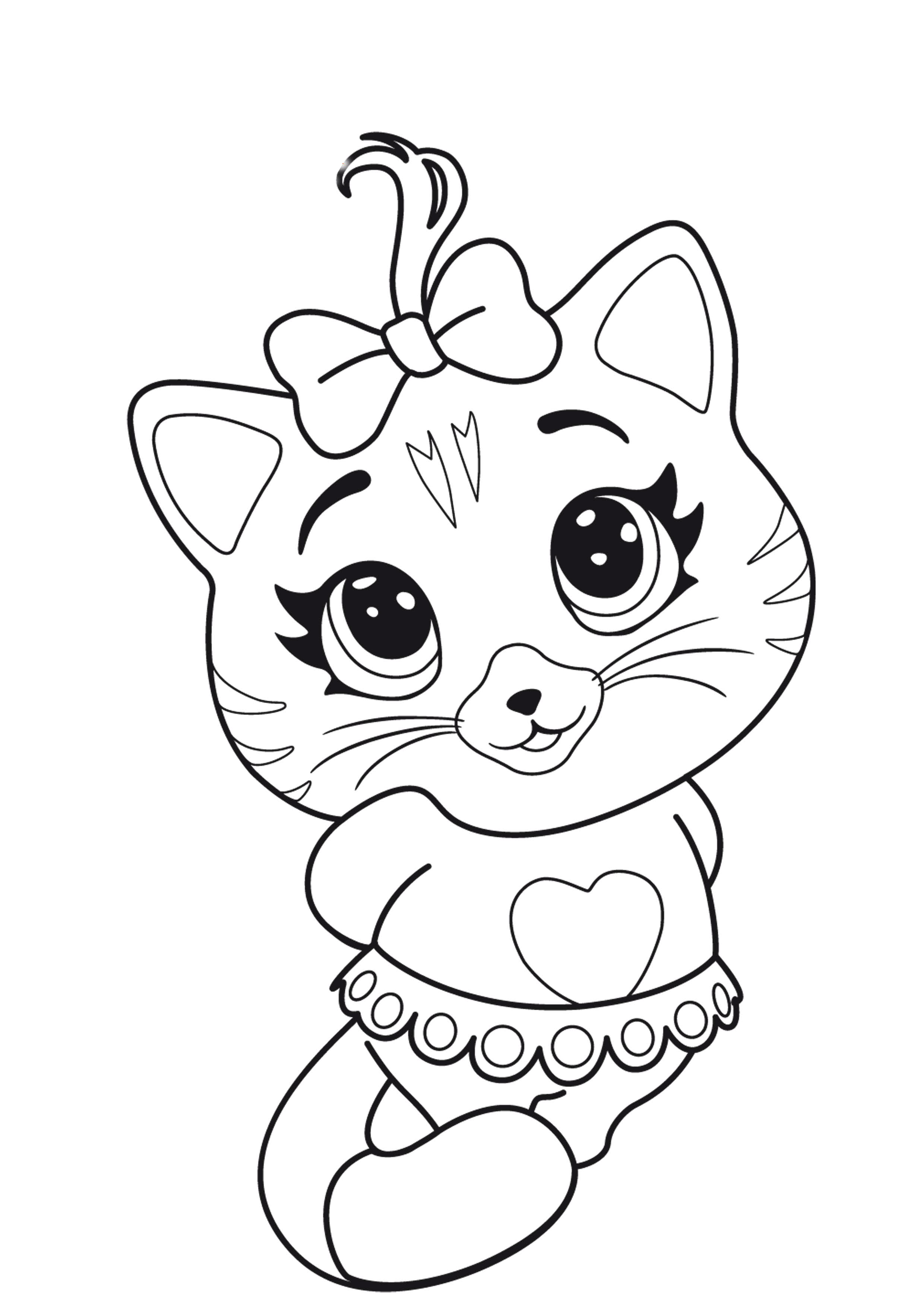 Cat Colouring Pages Printable Free