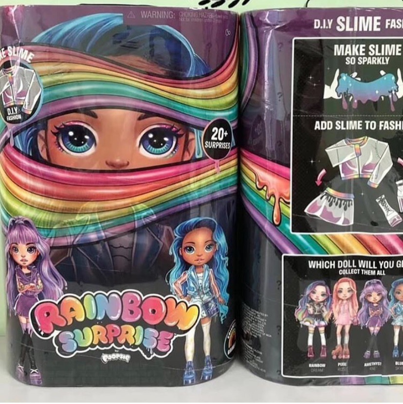 rainbow slime doll