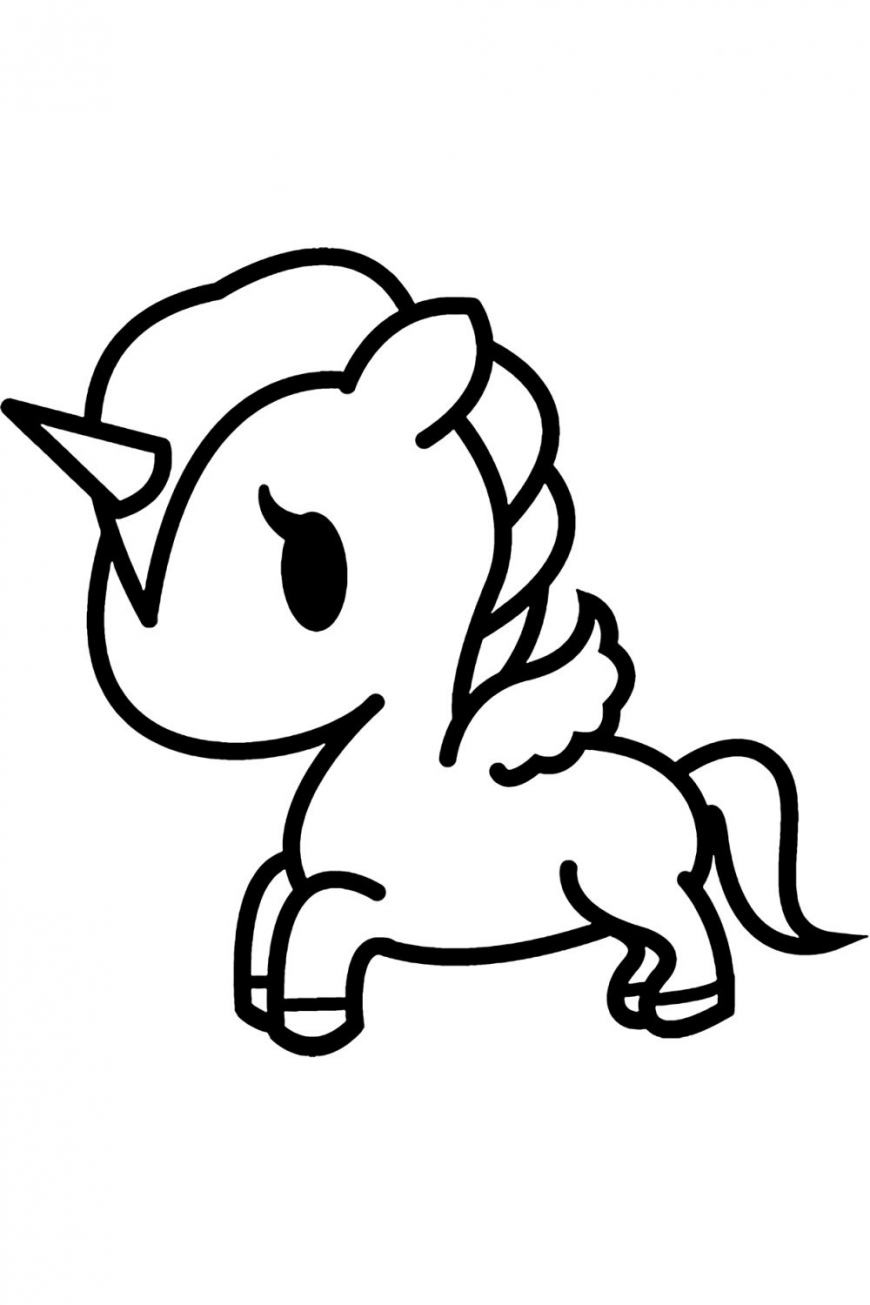 adorable unicorn coloring pages