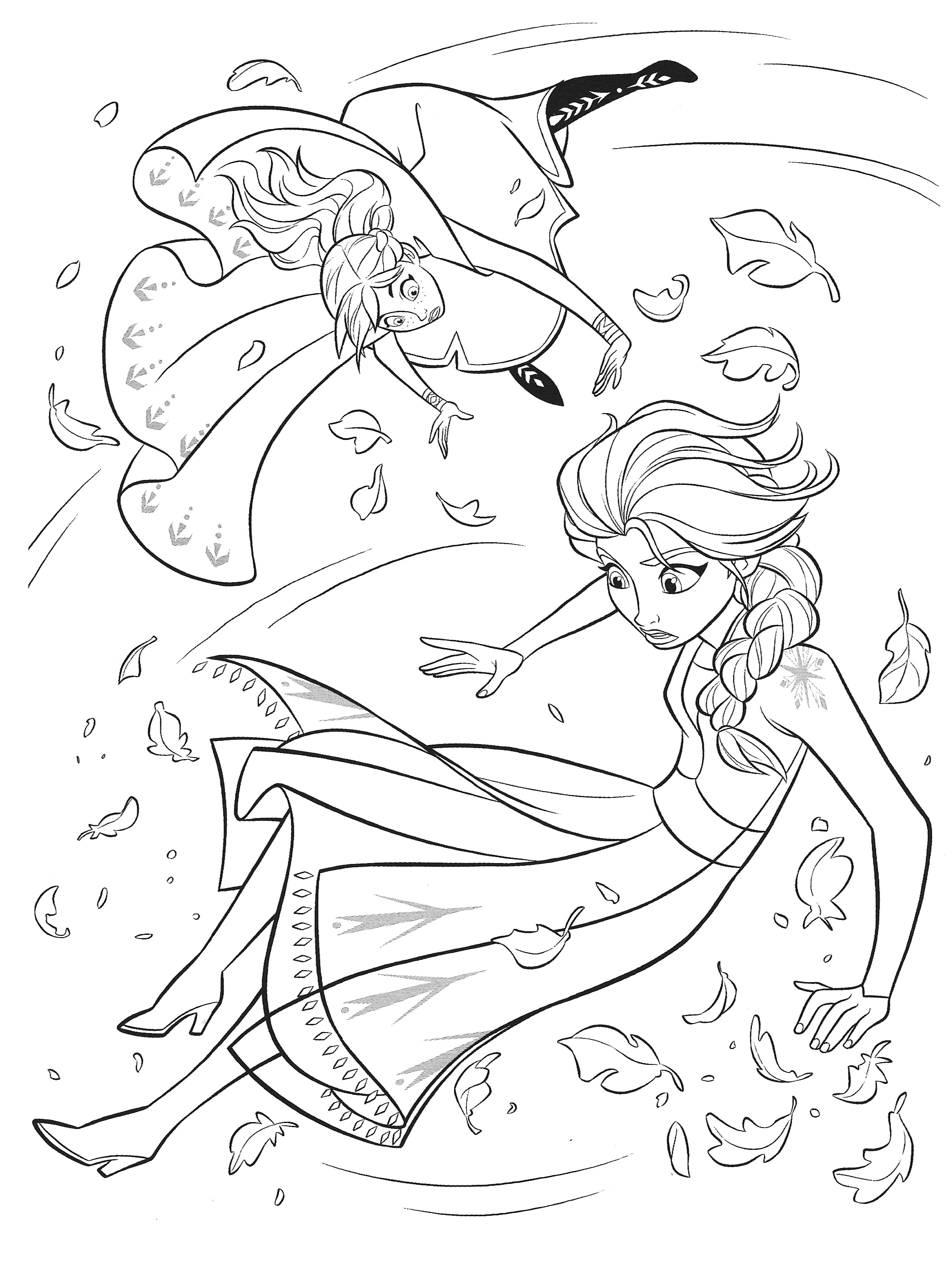 Frozen Elsa And Anna Coloring Pages Youloveit