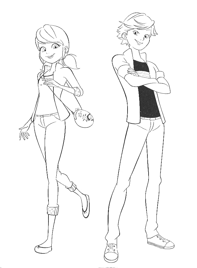 Miraculous Ladybug Coloring Pages With Marinette YouLoveIt