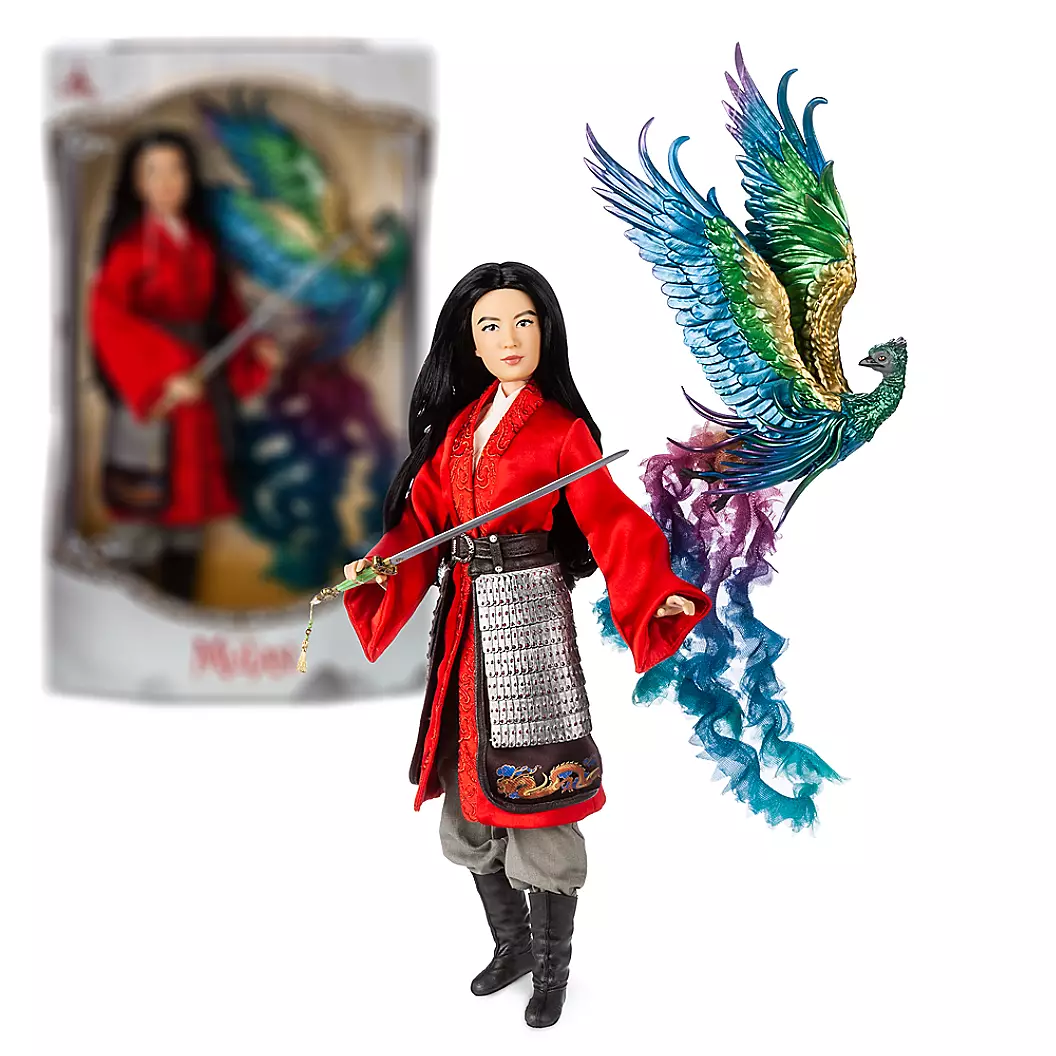 Live action Mulan Limited Edition doll with phoenix. First image and