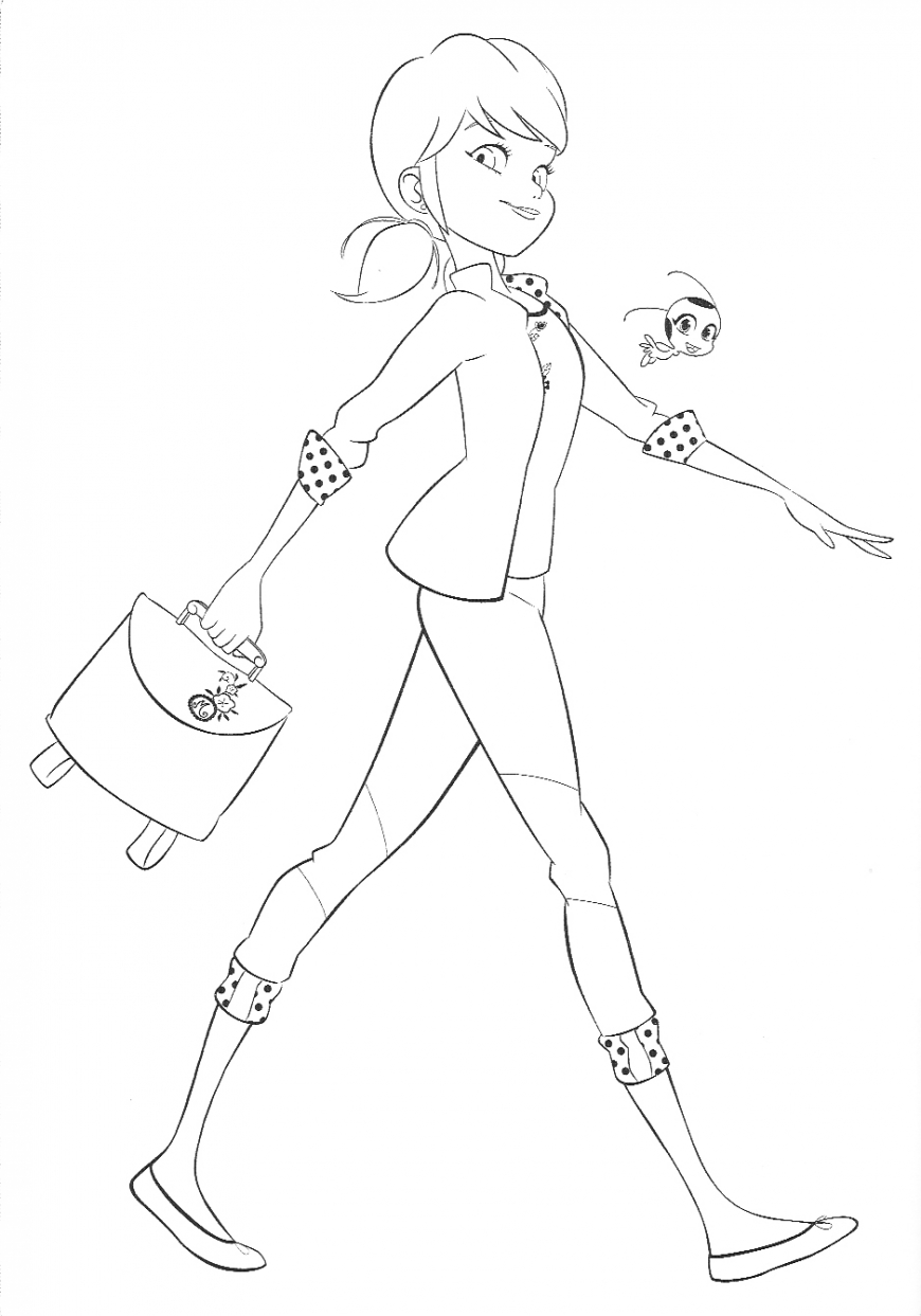 Miraculous Ladybug Coloring Pages With Marinette Youloveit