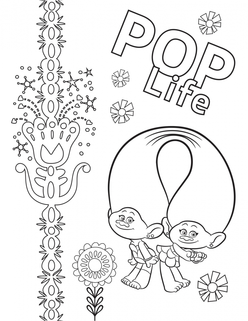 Trolls World Tour coloring pages - YouLoveIt.com