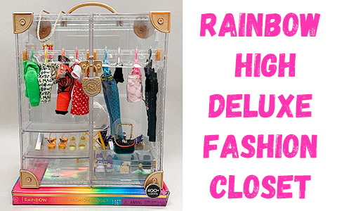 rainbow high clothes rack