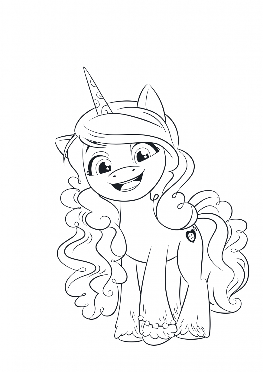 My Little Pony: A New Generation movie coloring page Izzy Moonbow