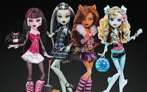 Monster High Creeproduction dolls 2024: Draculaura, Clawdeen Wolf, Lagoona Blue and Frankie Stein