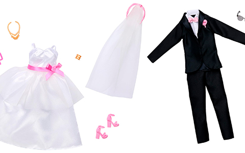 Barbie + Ken Wedding Fashion packs 2024