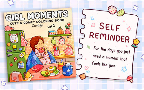 Girl Moments: Vol. 2 Coloring Book for Adults and Teens Featuring Cute Cozy Daily Activities for Relaxation Girl Moments: Vol. 2 Coloring Book for Adults and Teens Featuring Cute Cozy Daily Activities for Relaxation