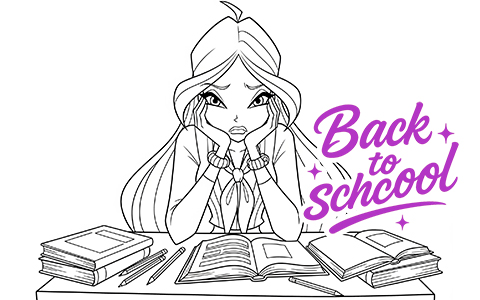 Winx Back to School Coloring Pages — Magical School Adventures to Color Winx Back to School Coloring Pages — Magical School Adventures to Color