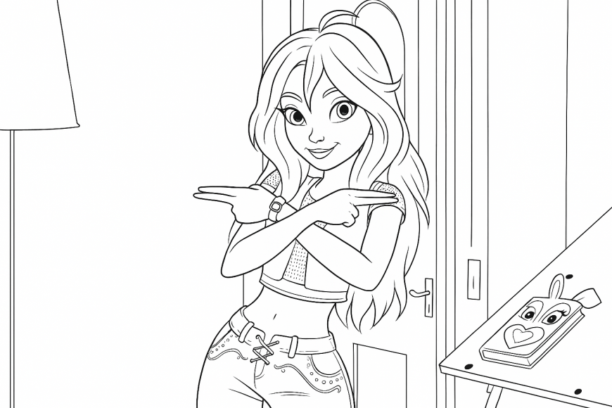 Winx Club Reboot Bloom coloring page