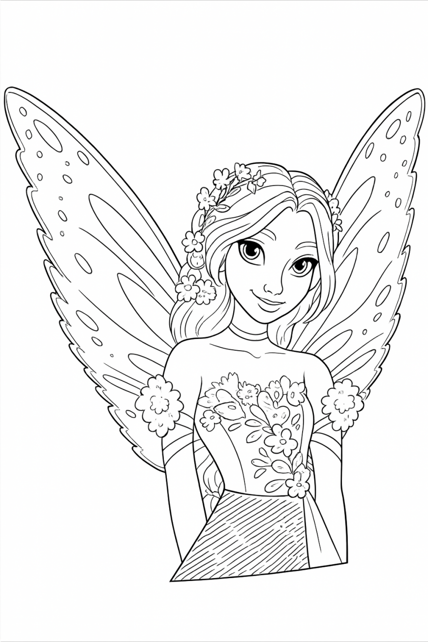 Winx Magic is Back Flora transformation coloring page