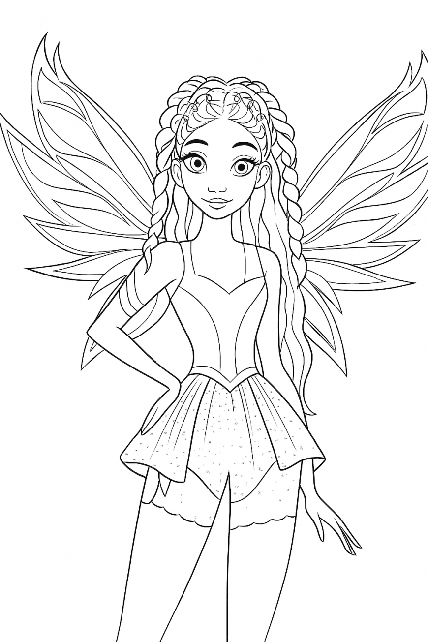 Winx Magic is Back Layla transformation coloring page