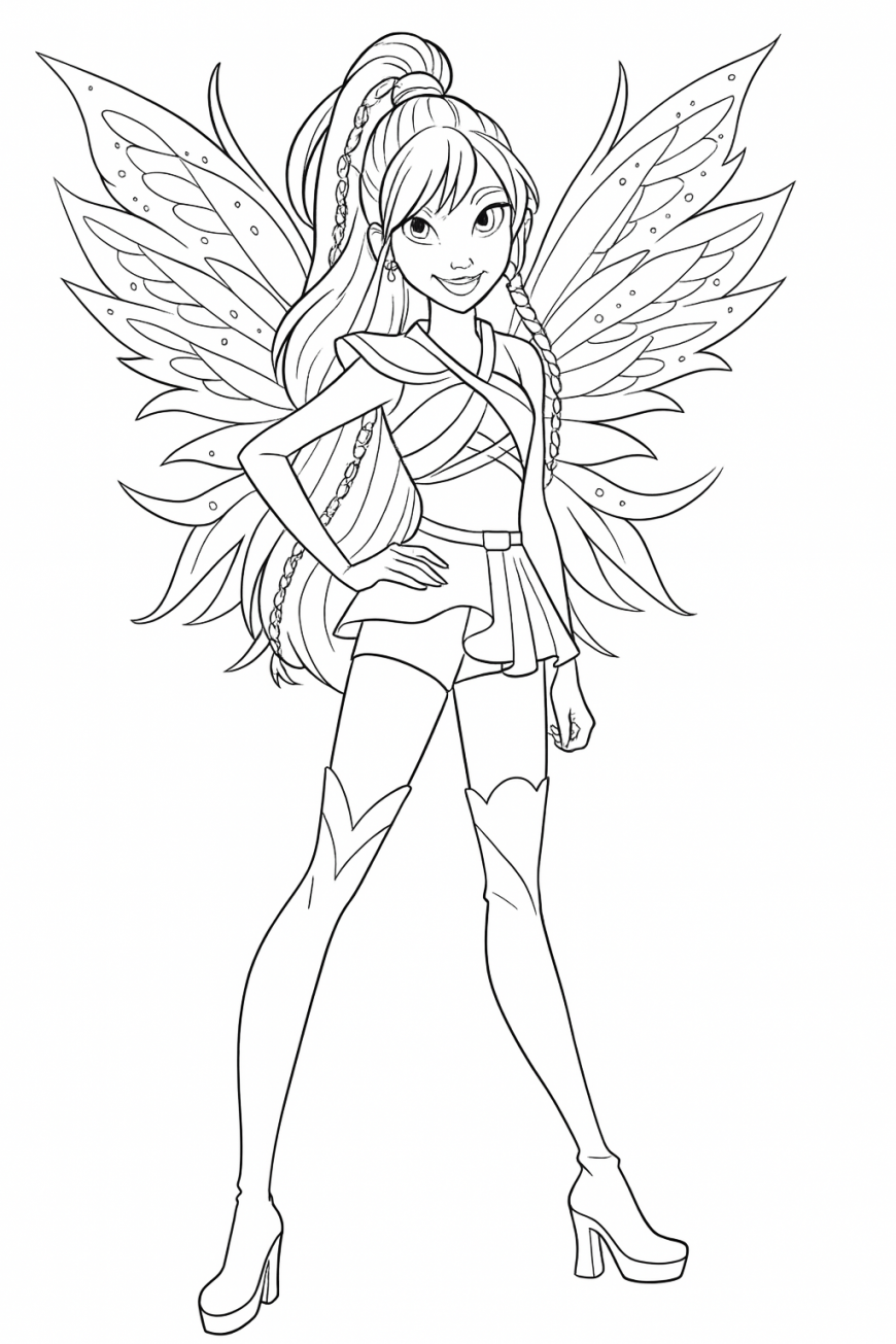 Winx Magic is Back Bloom transformation coloring page