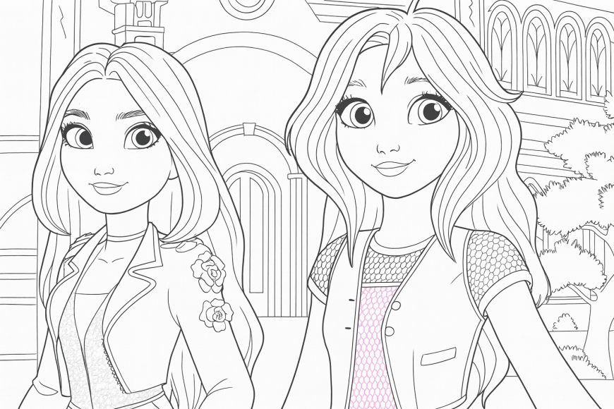 Winx Reboot Flora and Bloom coloring page
