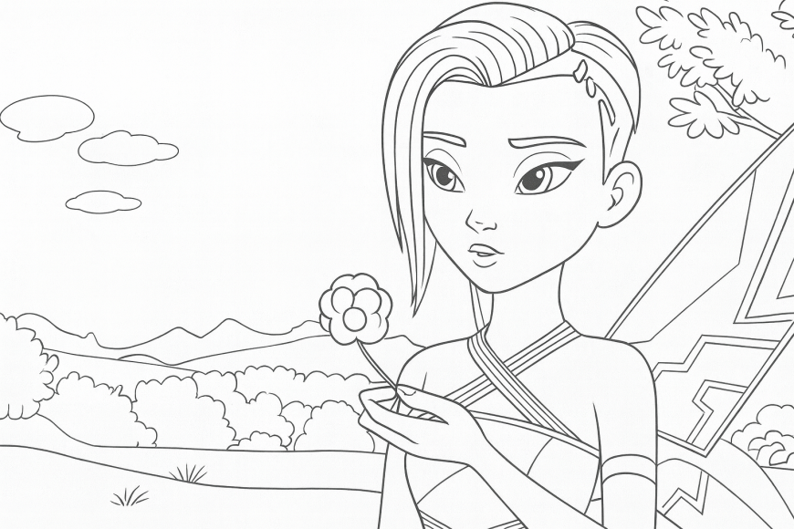 Winx Magic is Back Tecna transformation coloring page