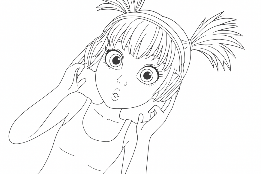 Winx Reboot Musa Listening to Music Coloring Page. Transformation moment