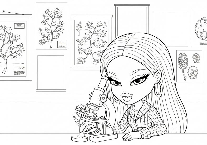 Bratz Back to School Coloring Pages