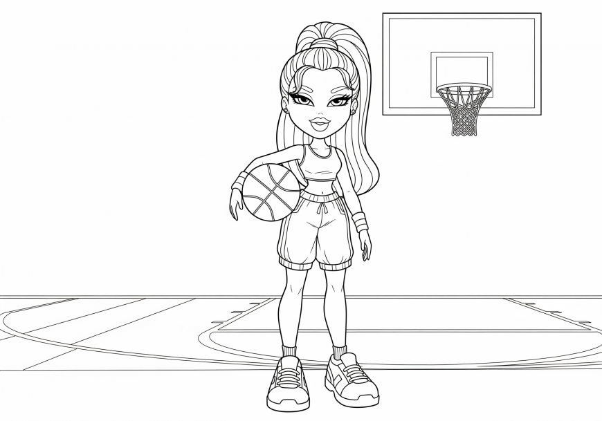 Bratz Back to School Coloring Pages