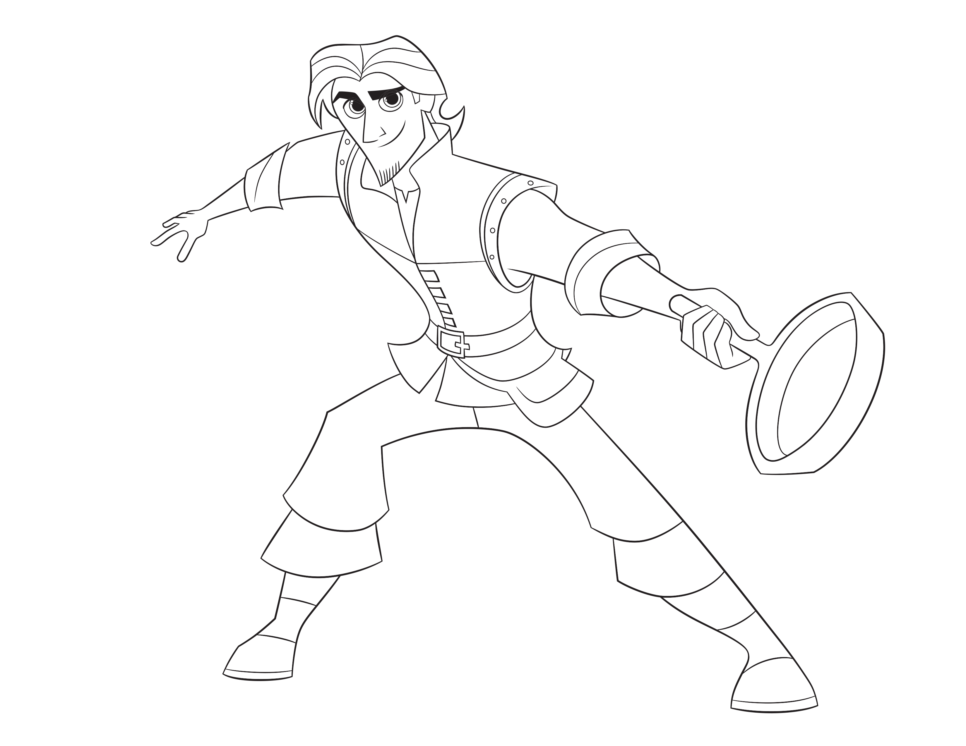 flynn rider and maximus coloring pages