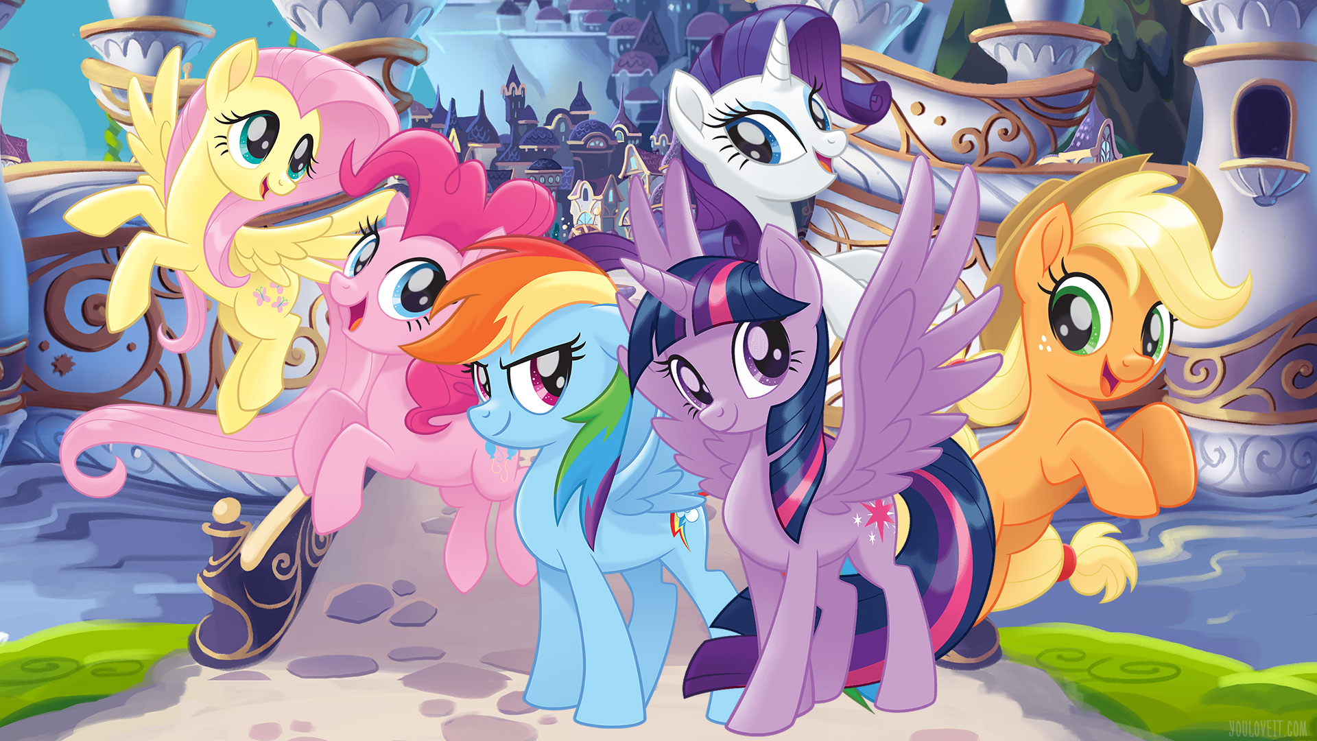 Wallpaper ID: 723245 / wallpaper, My Little Pony: Friendship is Magic,  Vector, Pinkie Pie, TV Show, Rarity (My Little Pony), Twilight Sparkle,  1080P, Rainbow Dash, Fluttershy (My Little Pony) free download