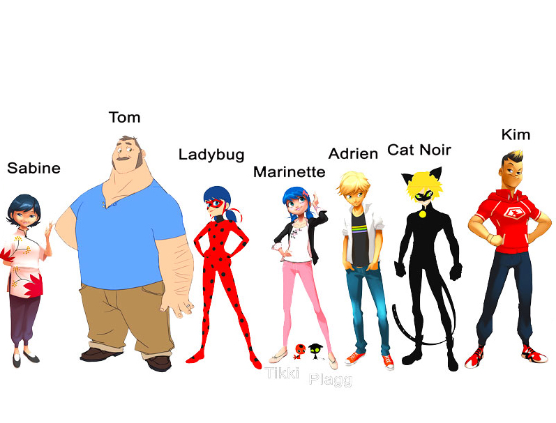 Miraculous Ladybug all main characters in one picture 