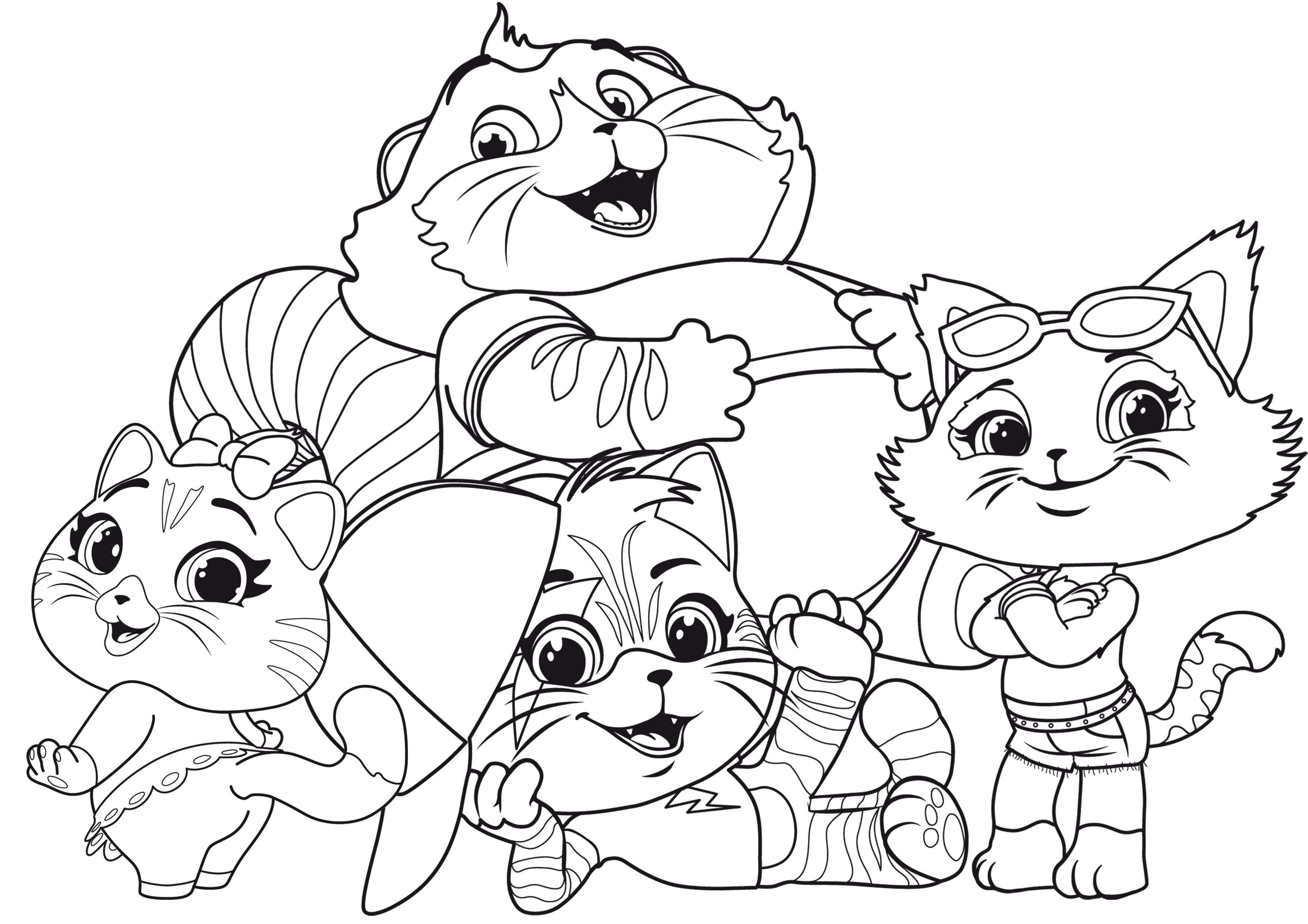 Free 44 Cats Coloring Pages Youloveit Com