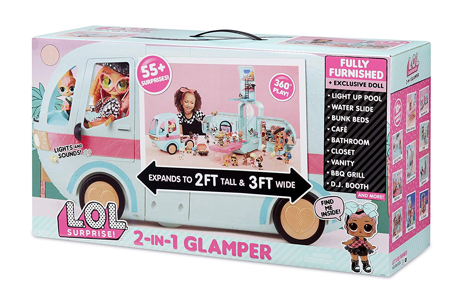 L.O.L. Surprise! O.M.G. Glamper Vehicle and Accessories Set