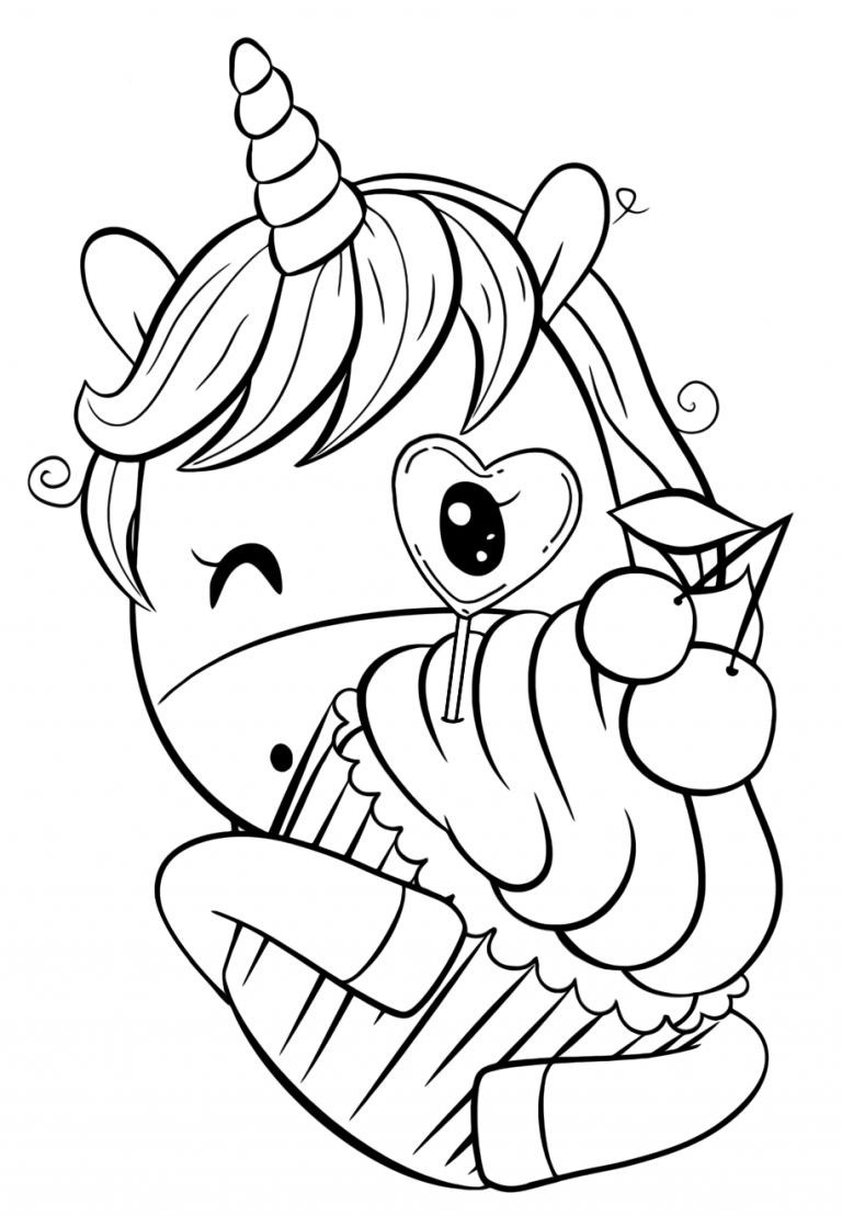 700 Collections Unicorn Coloring Pages For Kindergarten  Best Free