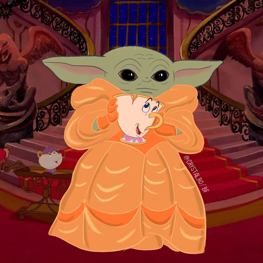 Baby Yoda As Disney Princess Funny Images Youloveit Com
