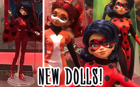 Miraculous Marinette transform to Ladybug doll with 2 outfits and  detachable mask 