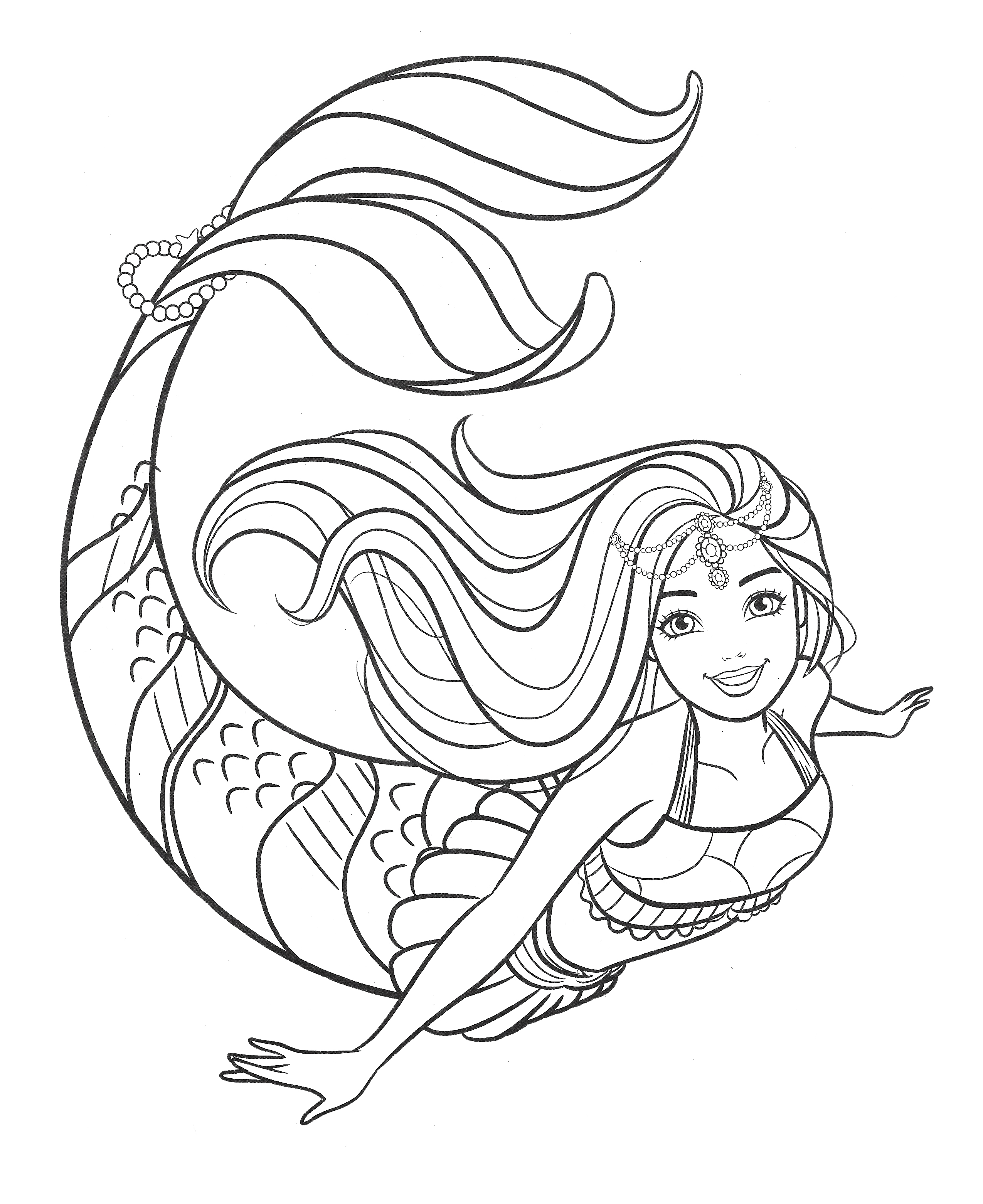 barbies coloring page