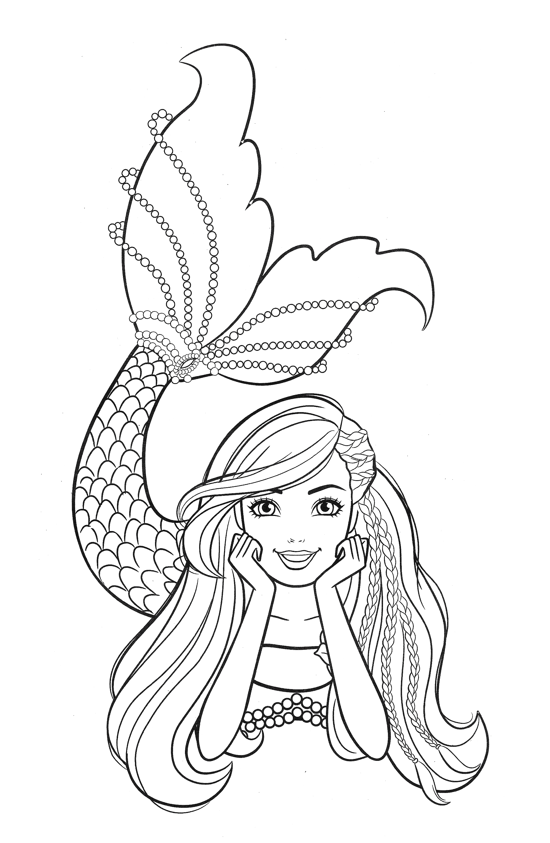 beautiful mermaid barbie coloring pages youloveit com