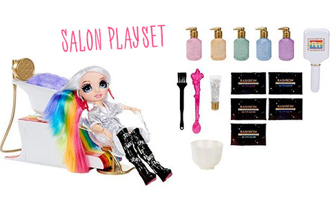 Rainbow High Fashion Studio with Avery Styles Fashion Doll Playset Includes  Designer Outfits & 2 Sparkly Wigs for 300+ Looks, Gi
