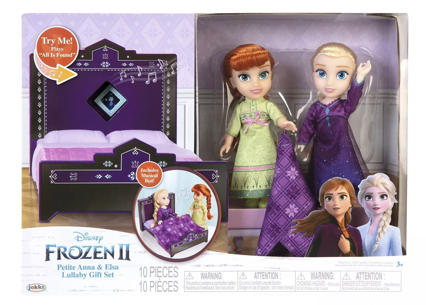 Disney Frozen 2 Petite Anna and Elsa Lullaby Gift Set with 2 dolls ...