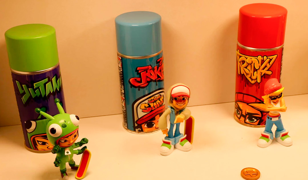Subway Surfers 'Shorties' Collectible 2 Mini VINYL TRICKY FIGURE