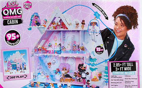 L.O.L. Surprise! 423676C3 OMG House New Real Wood Doll House