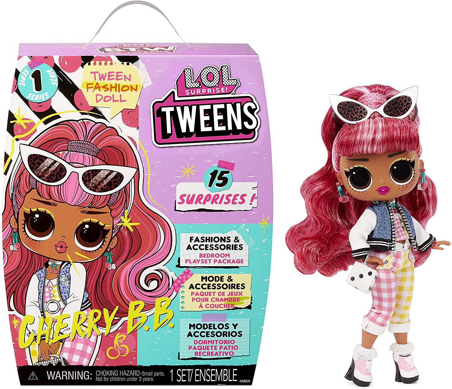 LOL Surprise Tweens dolls: Cherry B.B, Hoops Cutie, Freshest and Fancy Gurl  