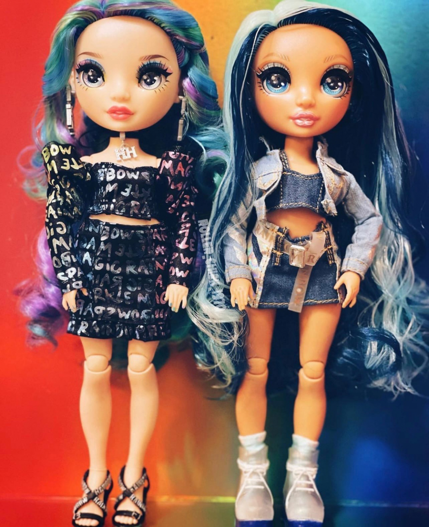 Rainbow High Twins 2-Pack doll set - Laurel DeVious and Holly DeVious ...