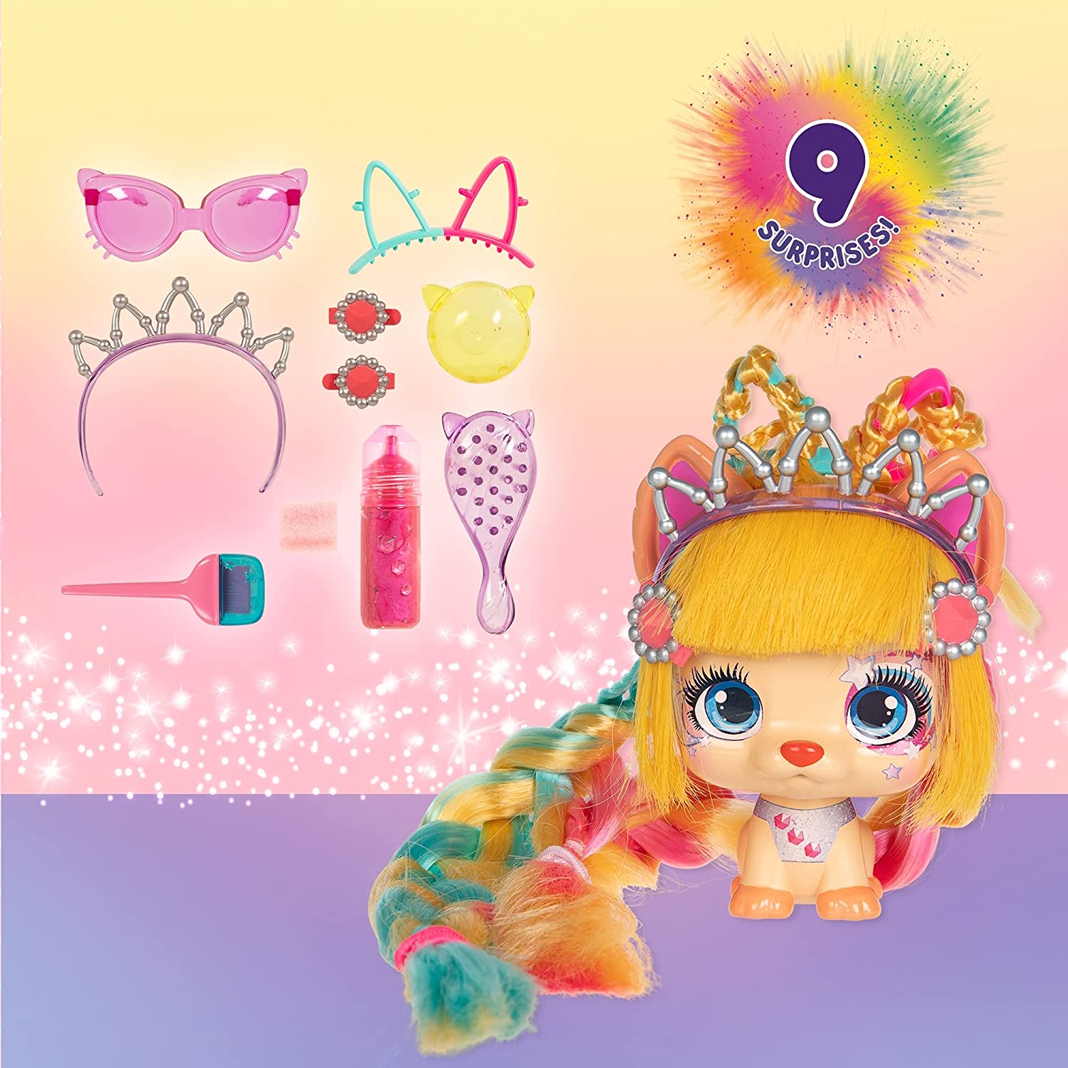 VIP Pets Celebripets - Includes 1 VIP Pets Doll and 10 Surprises! 