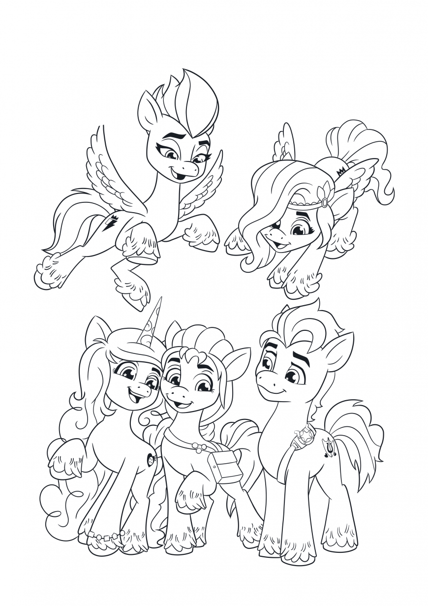My Little Pony: A New Generation movie coloring pages - YouLoveIt.com