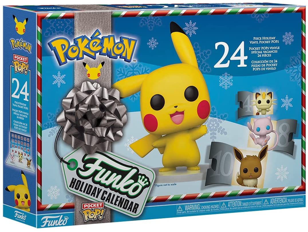Pokemon 2021 Holiday Advent Calendar for Kids, 24 Gift Pieces - NEW