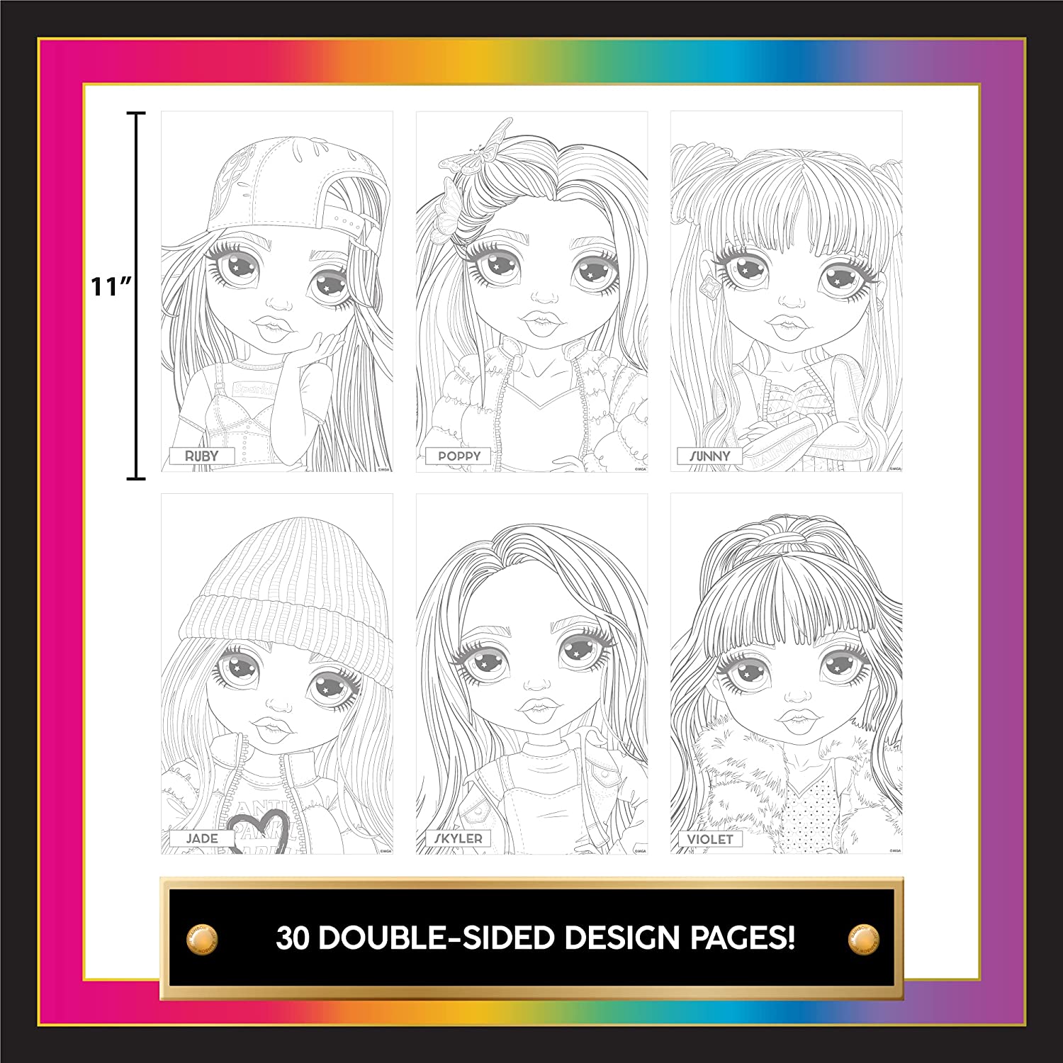 How to Draw a Rainbow High Fashion Doll 🌈 Skyler 