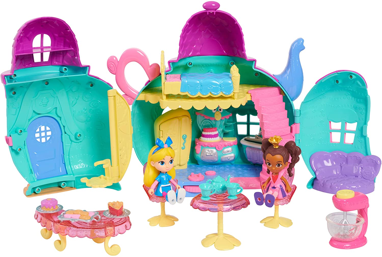 Disney Junior Alice’s Wonderland Bakery 10 Inch Alice & Magical Oven  Playset with Doll and Accessories, Officially Licensed Kids Toys for Ages 3  Up