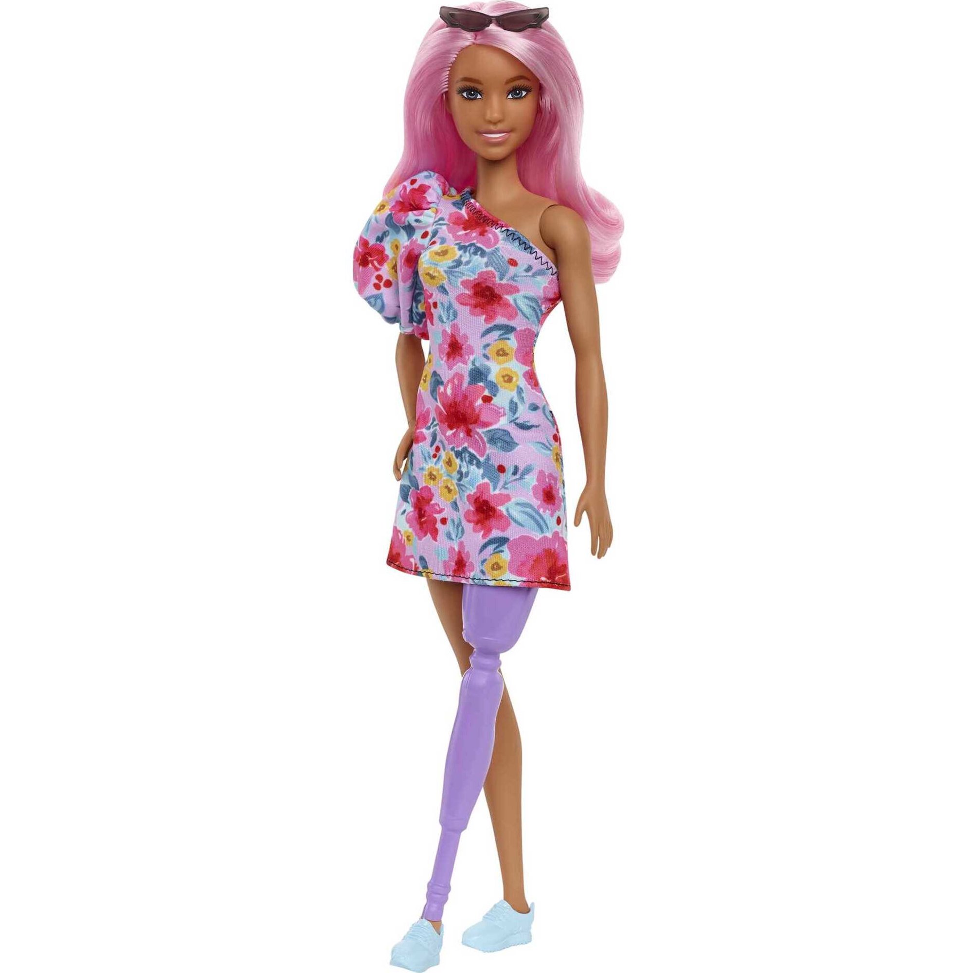 Barbie Doll Curvy Fashionista Pink Hair Daisy