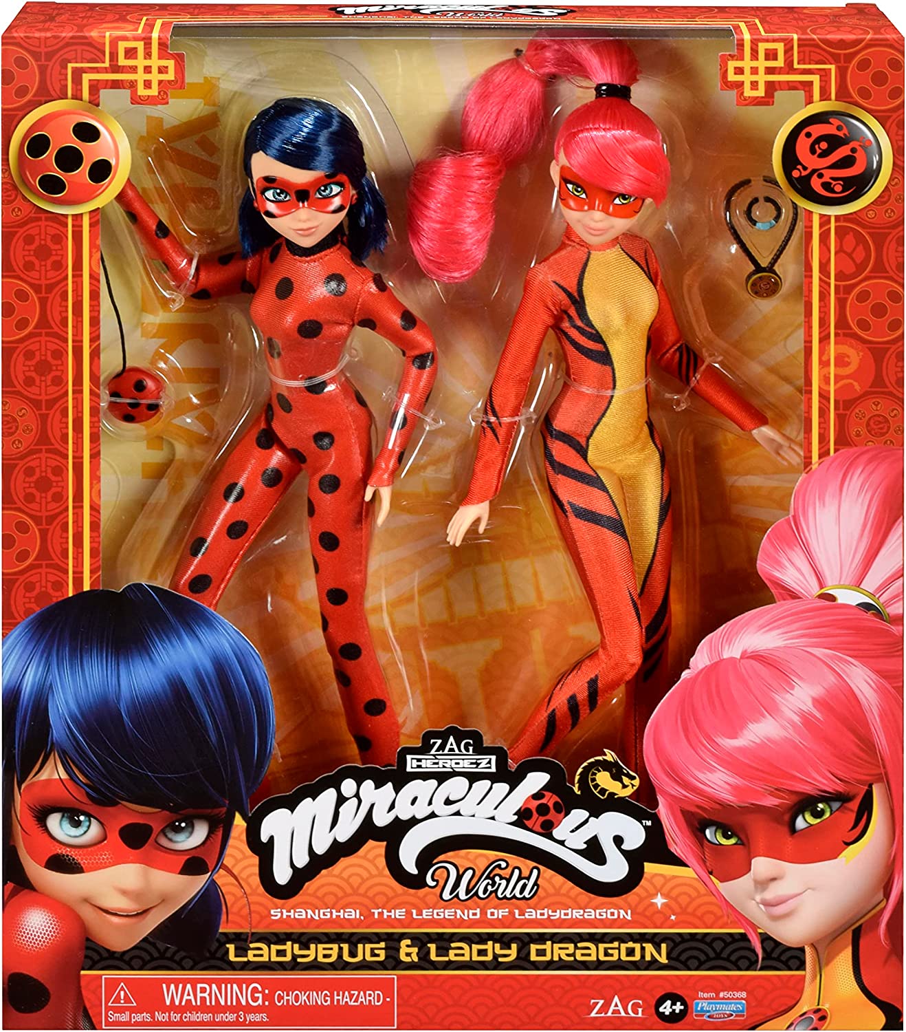 1663058505 Youloveit Com Ladybug And Lady Dragon 2 Pack Doll Set 