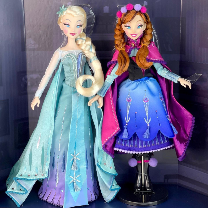 Disney Frozen Anna and Elsa Brittney Lee D23 2022 Limited Edition dolls ...