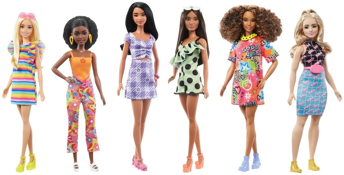 Barbie Fashionista Curvy Doll Multicolor